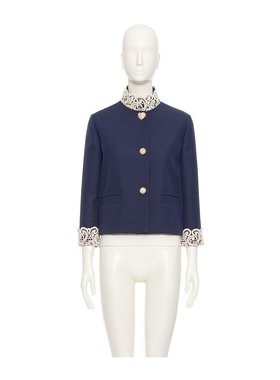 VALENTINO 女士西服 BCE3YM1CFD51 AW2025 白色 长袖休闲夹克