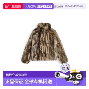 日本直邮日潮 GRL混色毛绒外套qu154皮草夹克