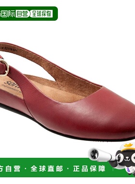 自营SoftWalk Sandy S2119-601 Flat Women's Dark Red Leather S