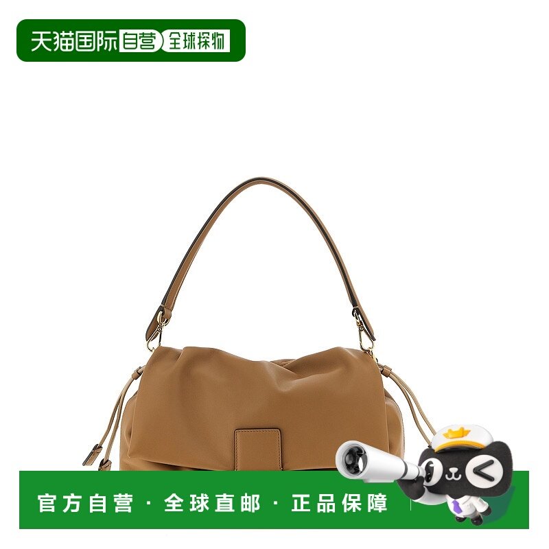 香港直邮FENDI 女士单肩包 8BR834AQ0DF19P8 AW2025 浅棕色 MAMMA