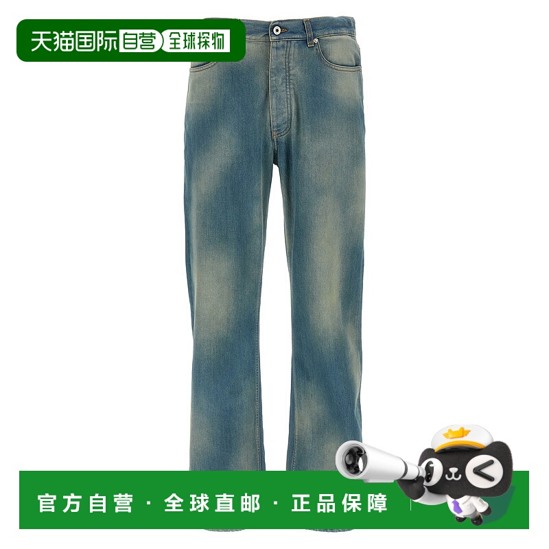 1h可退 香港直邮潮奢 off-white 男士 'Diag Patch' 原版牛仔裤 O