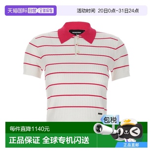 香港直邮Dsquared2 女士 1h可退 二次方 S72HA119 翻领短袖 Polo衫
