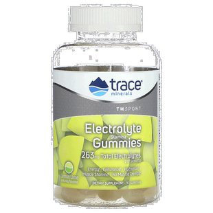 香港直发Trace Minerals露那辛电解质耐力提升软糖柠檬酸橙味90粒