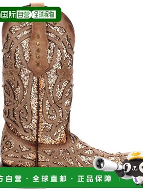 1h可退 【美国直邮】corral 女士 靴子时尚皮靴 正品保暖 时尚百