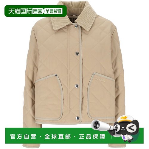 1h可退 香港直邮Burberry 巴宝莉 女士 長袖絎縫夾克 8096026
