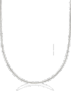 自营 Ross-Simons 1mm 14kt 白金可调节爆米花链项链 - 白色 美国