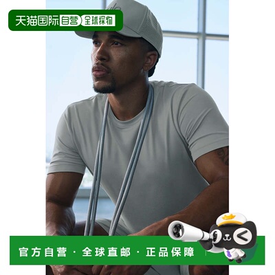 香港直邮alo yoga Conquer 纯色圆领透气舒适短袖网球T恤 男款m12