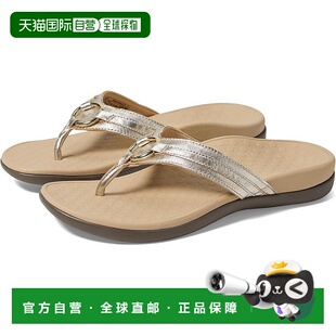 Flops Women Slip Aloe Leather Flip Champagne 自营Vionic