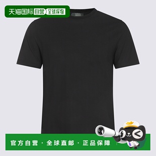 男士 黑色 T恤 AW2025 短袖 815194ZG380Z0015 香港直邮ZANONE