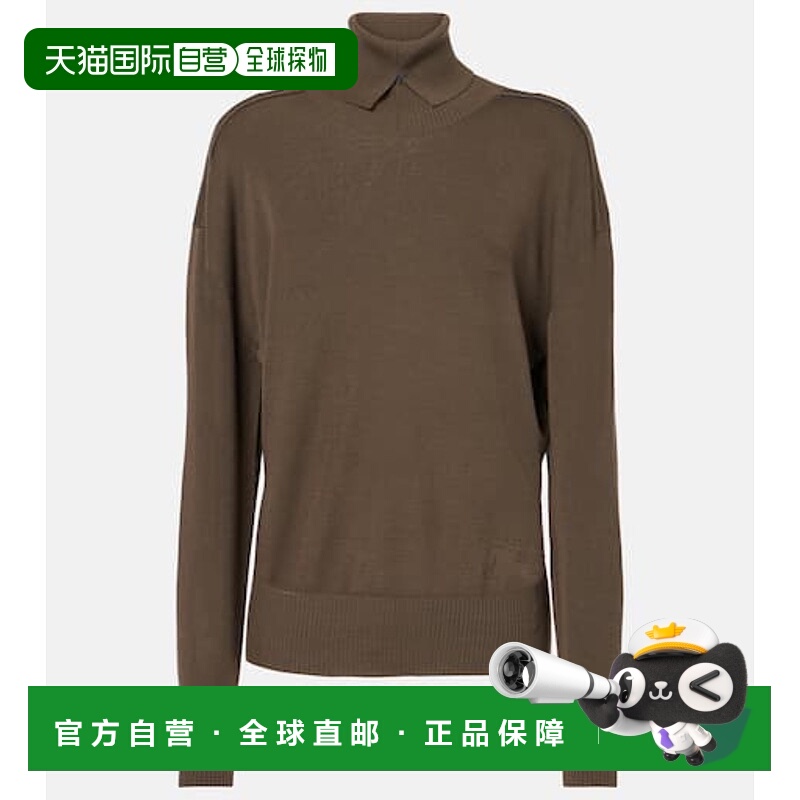 1h可退 香港直邮潮奢 Burberry 巴宝莉 女士 羊毛绳绒织高领毛衣