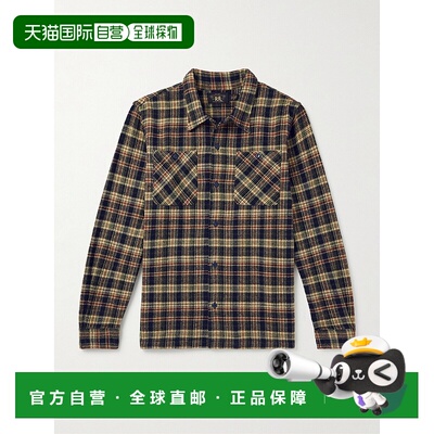 1h可退 香港直邮潮奢 RRL 拉夫 劳伦RRL 男士 Monterey 格纹棉质