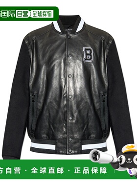 香港直邮BALMAIN 男士夹克 FH1TF995MH22EAP AW2025 黑色 长袖皮