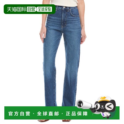 自营 Madewell 90年代Barlow直筒牛仔裤-蓝色 美国奥莱直发直筒裤