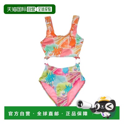 自营 beach lingo海滩Lingo钥匙孔镂空Monokini-白色 美国奥莱直