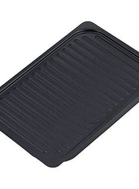 日本直邮wahei freiz便携式方波形烤盘17*27cm黑色简约耐用