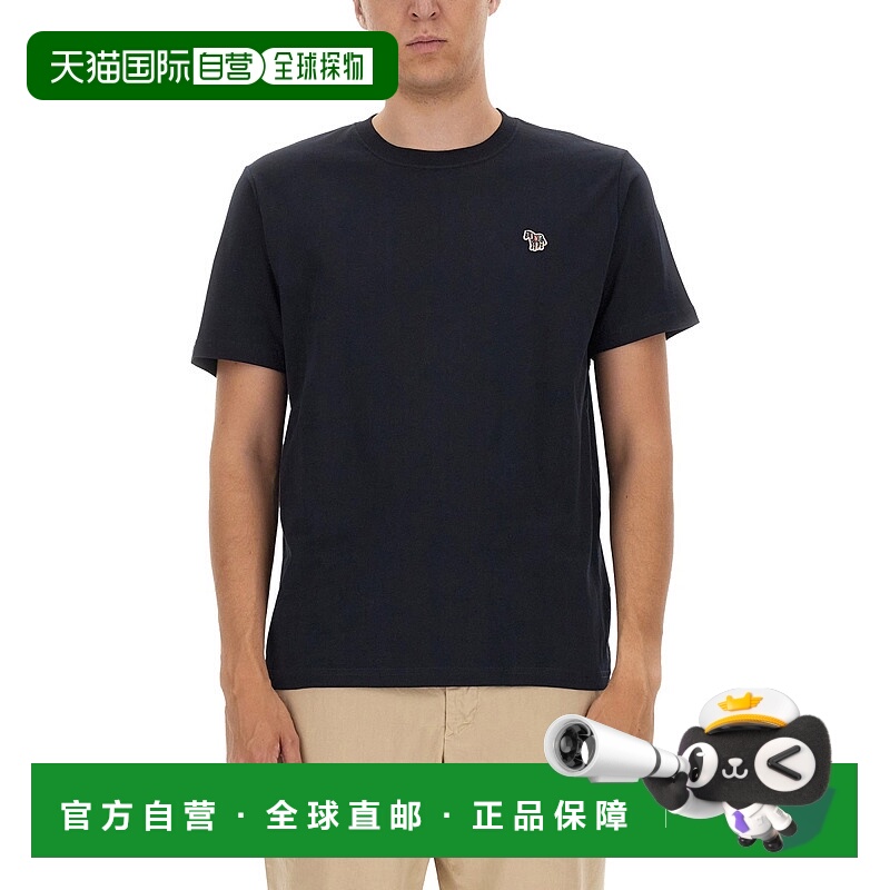 1h可退 香港直邮潮奢 Paul Smith 男士 斑马纹徽标T恤 M2R011RKZE