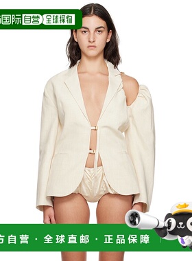 1h可退 香港直邮潮奢 Jacquemus 女士 灰白色 Le Chouchou 系列 L