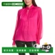 美国 The Elie 自营 Blend Tahari Silk pink Valentine Blouse