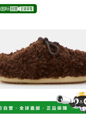 香港直邮MOON BOOT 男士拖鞋 80D1470080M010 AW2025 棕色