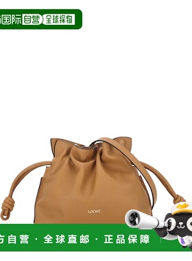 香港直邮LOEWE 女士斜挎包 A411FC2X732586 CO 棕色 迷你抽绳单肩