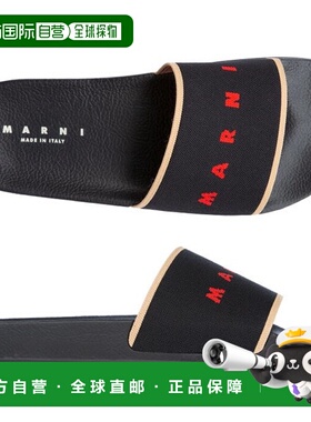 韩国直邮MARNI [奢华] 马尼标志拖鞋 黑色 SAMR003202 P4547 ZO42