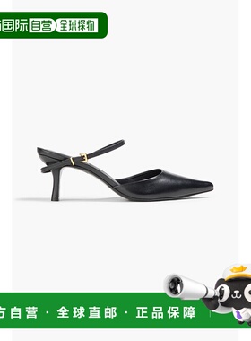 1h可退 香港直邮Simkhai 女士 Kieran 皮质浅口鞋 524S004LBLACK