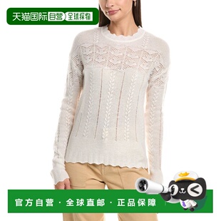 自营InCashmere Pointelle Cashmere Sweater - white 美国奥莱直