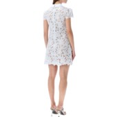 香港直邮潮奢 Self Portrait 1h可退 女士 凸纹花边蕾丝迷你连衣