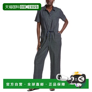 EILEEN 蓝色 FISHER 领口连体裤 美国奥莱直发 经典 自营