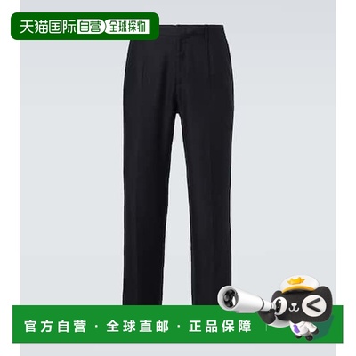 1h可退 香港直邮潮奢 Our Legacy 男士 Borrowed 条纹斜纹棉布裤