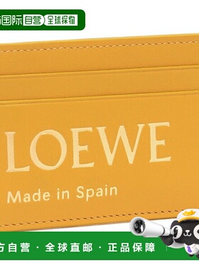 日本直邮LOEWE 卡片夹通勤卡夹徽标橙色男士女士中性LOEWE CLE032