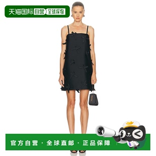 Sander 黑色缎面迷你连衣裙 吉尔 女士 J03CT05 桑达 香港直邮Jil