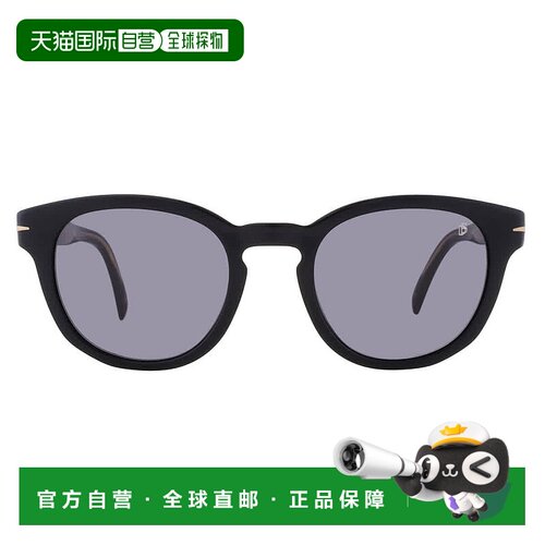 自营David Beckham Grey Oval Men's Sunglasses DB 1046/S 0807/