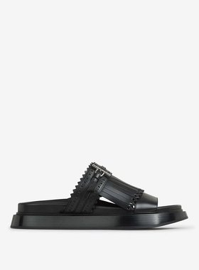 ALEXANDER MCQUEEN 女士凉鞋 825005WIAD11064BLACKSILVER