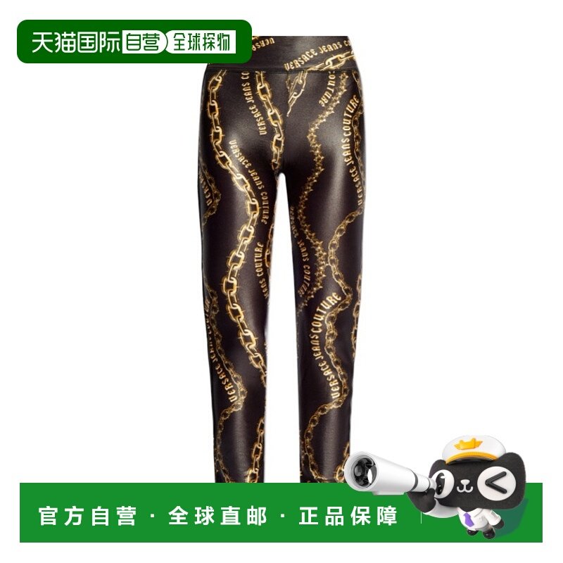 香港直邮Versace Jeans 图案印花打底裤 77HAC114JS417