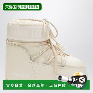 月亮靴 女士 Icon 1h可退 奶油 boot 低帮尼龙靴子 香港直邮moon