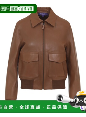 1h可退 香港直邮Ralph Lauren 飞行员皮夹克 290P13598