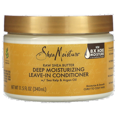香港直邮SheaMoisture,未加工乳木果油，深层保湿护发素，卷正品