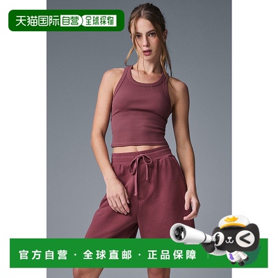 1h可退 美国直邮AloYoga瑜伽Chill女士运动短裤M6122R毛圈休闲裤