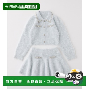 亮片针织套装 1h可退 女装 CLAUP 女士宽松半拉链设 日本直邮NICE