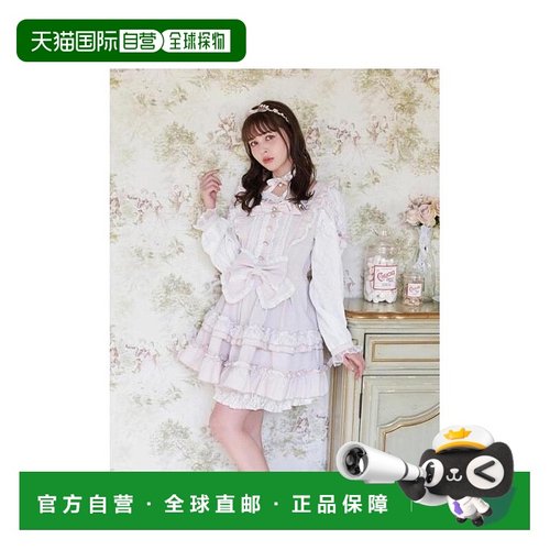日本直邮日潮 Liz Lisa公主皇冠蝴蝶结层叠连衣裙蕾丝裙子