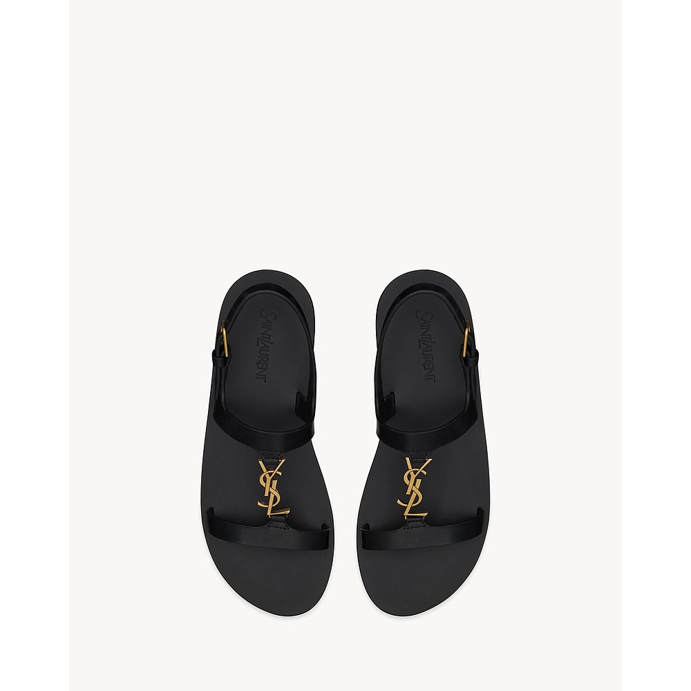 YSL（2025新品）cassandra光滑皮革凉鞋