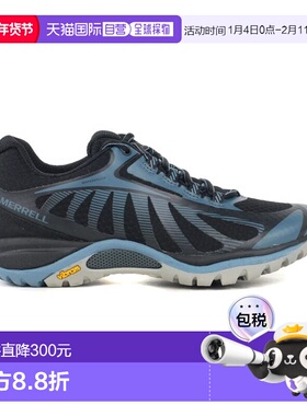 香港直邮Merrell 女士 Siren Edge 3 黑色/青石色 防水徒步鞋 J03