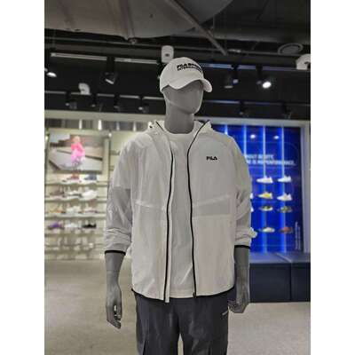 韩国直邮FILA [坡州分店] 惠拉轻型弹力风衣夹克（FS2JKG2202M-WH
