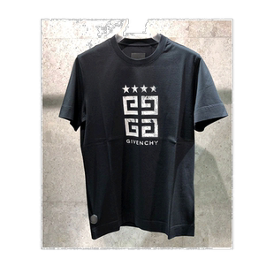 香港直邮Givenchy 4G Stars 男装修身T恤BM716G3YEL