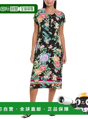 自营 Johnny Was Maxi Henley Dress - multi 美国奥莱直发连衣裙