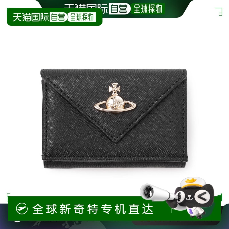 日本直邮Vivienne Westwood 三折钱包带零钱包 黑色 女士 5115002