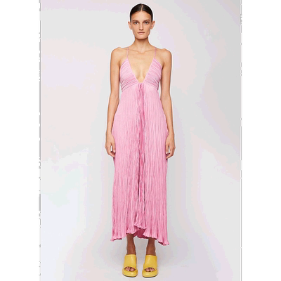 自营 A.L.C.女式安吉丽娜连衣裙，玫瑰色 - 粉色 美国奥莱直发