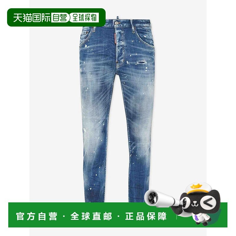 香港直邮DSQUARED2 男士牛仔裤 S71LB1711470 AW2025 蓝色 DSQUAR