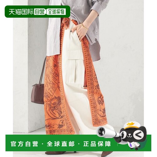日本直邮BINDU 女士 大尺寸方巾100×100cm全棉印花丝巾 31820036